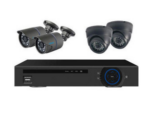 4 CCTV Camera Setup
