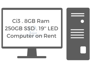 Core i3 . 6th Gen . 8GB Ram . 250GB SSD . 19" LED