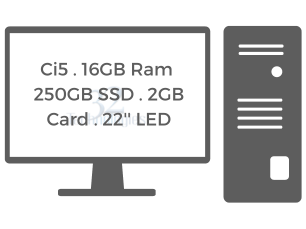 Core i5 . 10th Gen . 16GB Ram . 250GB SSD . 2GB Card . 22'' LED